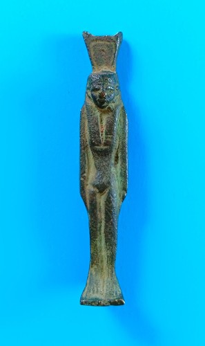 Bronze figurine egyptian - bronze,