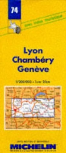Michelin map lyon - 74,