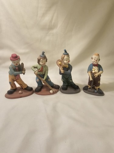 Lot vintage ceramic clown - of,