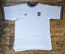 vtg England 1999-20 umbro s/s cotton football soccer top jersey tee t shirt XXL