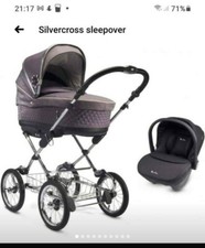 silver cross sleepover pram