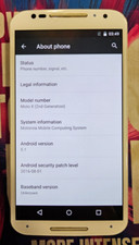 Motorola Moto X 2nd Generation - 16GB - Wood Yellow Back (VERIZON) 4G Smartphone