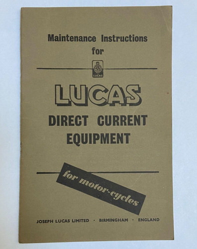 1950s maintenance instructions - maintenance,