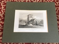 1826 mounted  steel engraving