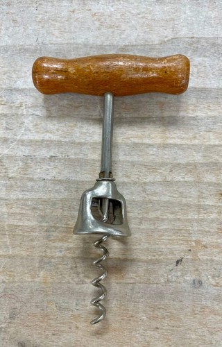 Vintage french wood corkscrew - french,