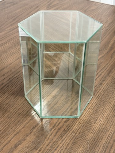 Vintage glass mirror display - vintage,