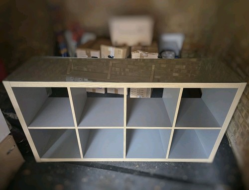 Ikea kallax with rare glass - with,