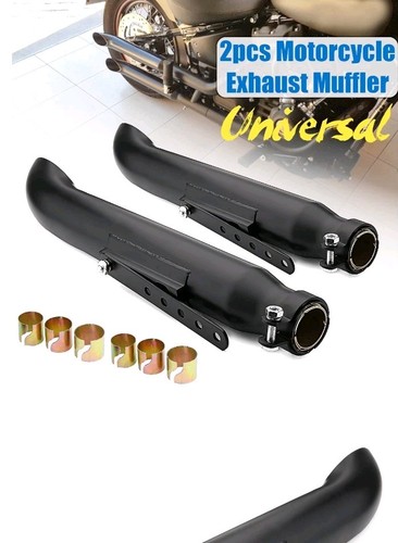 Motorcycle exhaust muffler - 2x,