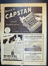 Old Print Capstan Cigarettes