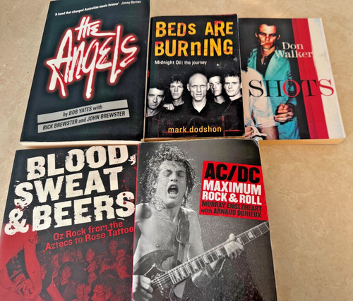 Aussie rock books incl - 5,