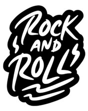 ROCK N ROLLS VINYL STICKER FOR