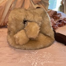 Zara Girls Faux Fur Pom Pom Bucket Bag