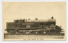 4.6.2. Tank Engine No E 518 Southern Vintage Steam Train Postcard S20