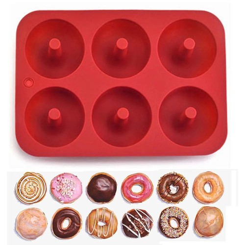 Holes silicone donut mold - 6,