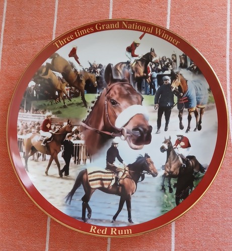 Commemorative plate featuring - plate,