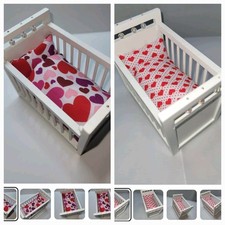 2 x Dolls House Cot Bedding