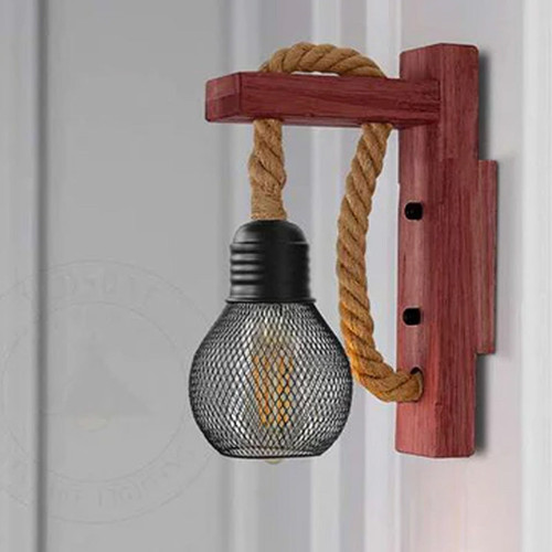Rope wall lights - wall, rustic