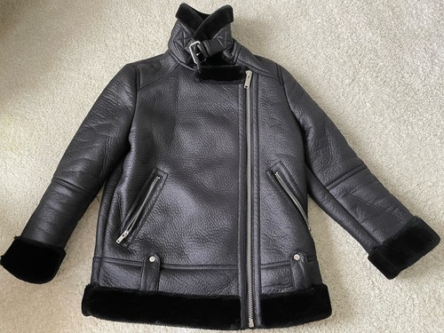 Faux sheepskin flying jacket - faux,