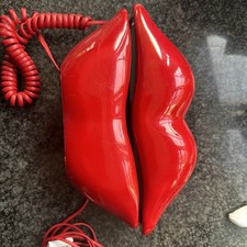 Retro red lips - retro, landline