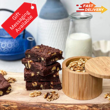 Walnut Brownies: 12 Rich Belgian Chocolate Brownies in a Gift Box