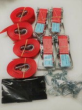 Red car trailer over tyre - 4x,