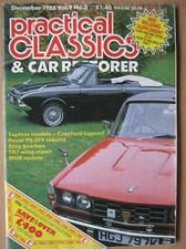 Practical Classics December 1988 Crayford Rover P6 Stag Scootacar Jaguar Mk2 MGB