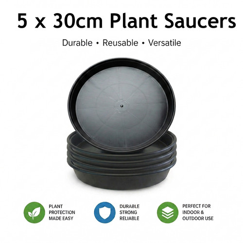 30cm black plant - 5x,
