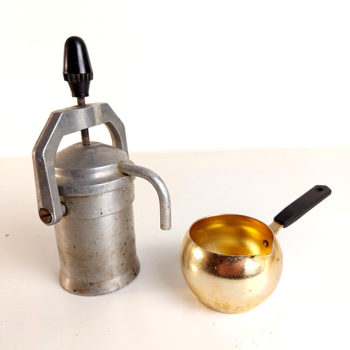 Vintage camping coffee maker - camping,