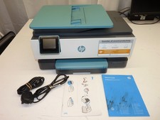 HP OfficeJet Pro 8025e multifunction inkjet printer + manual, power & USB cable