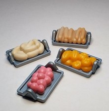 Playmobil Cafe Food - Bakery items, Rolls & Cakes with Tray x 4 -  Pre-owned