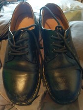 Dr Martens black Leather shoes 5 skinhead mod vintage 