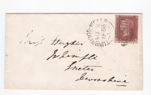 1856 penny red - red, on