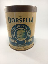 vintage tin dorsella milk food