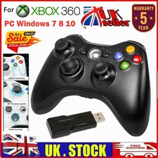 Wireless Controller for Microsoft Xbox 360 / Slim Gamepad PC Laptop & USB Dongle