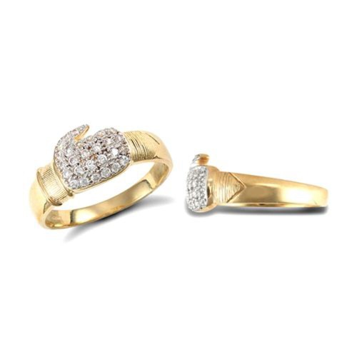 9ct yellow gold cubic - yellow,