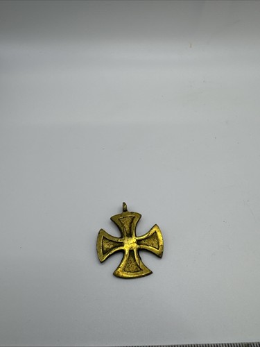 Vintage brass maltese cross - vintage,