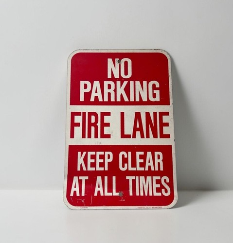 Vintage parking fire lane - no,