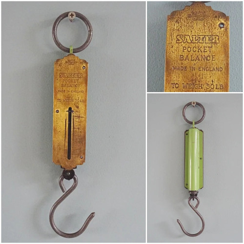 Vintage salter scales brass - salter,