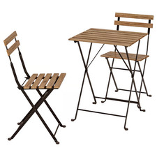 IKEA TÄRNÖ Outdoor Table & 2 Chairs Set – Foldable Garden Balcony Bistro Set