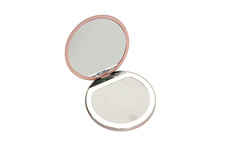 LED folding mirror magnifying travel makeup shaving beauty mirror bathroom