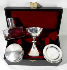 Communion Set Silver Plate W/