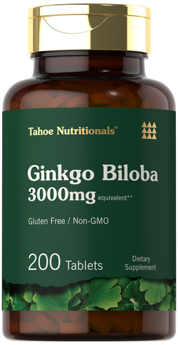 Ginkgo biloba 3000mg 200 - ginkgo, |