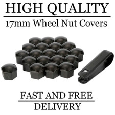 17mm Black Wheel Nut Bolt