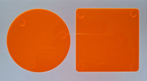 Round square acrylic - round,