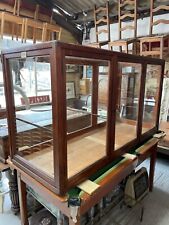 Large Pine glazed mid century Museum display case with 6 doors