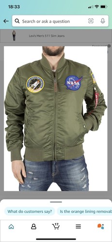 Alpha industries nasa bomber - alpha,