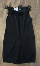 Zara Girls Black Feather Trim