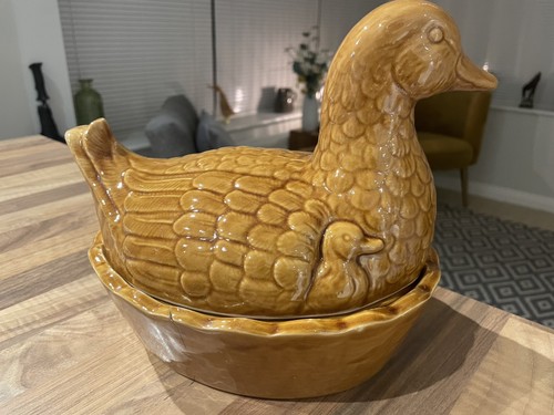 Vintage ceramic duck egg - vintage,
