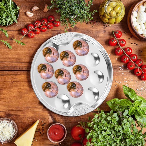 Stainless steel snail dishes - snail,