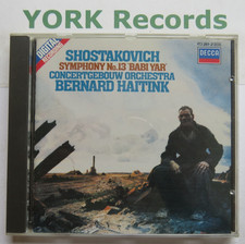 SHOSTAKOVICH - Symphony No 13 HAITINK Concertgebouw Orchestra - Ex Con CD Decca